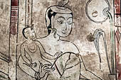 Bagan Myanmar. Paintings of the circumambulatory corridor of the Sulamani temple. 